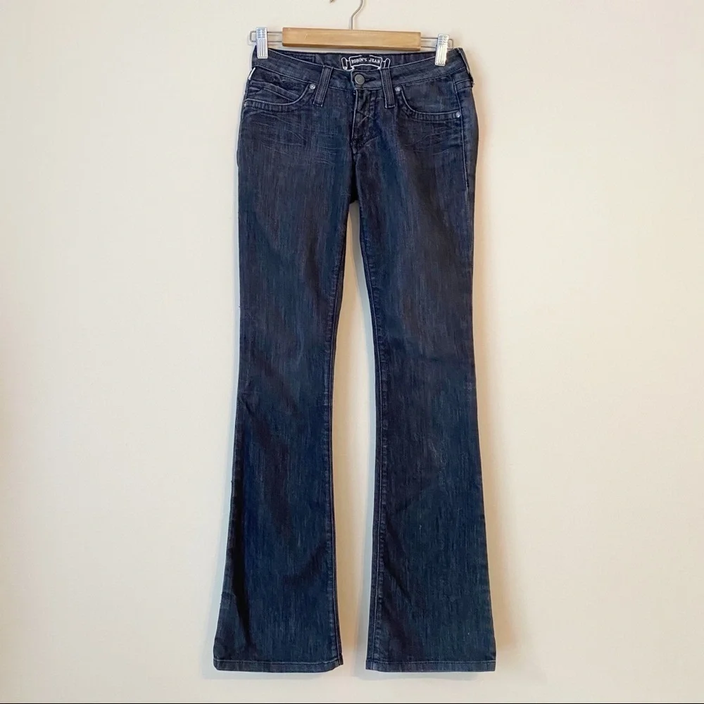 Robin’s Jean Angel Embroidered Leather Trim Bootcut Jeans - 26_3